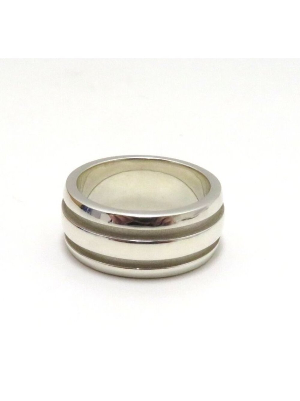 Tiffany & Co Atlas Grooved Ring Silver